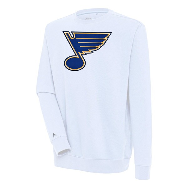 アンティグア メンズ パーカー・スウェットシャツ アウター St. Louis Blues Antigua Victory Pullover Sweatshirt Whiteの通販は