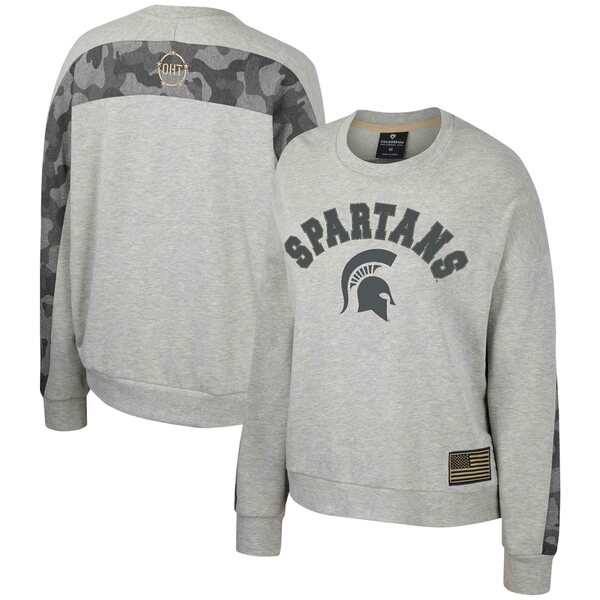 コロシアム レディース パーカー・スウェットシャツ アウター Michigan State Spartans Colosseum Women's OHT Military Appreciation Flの通販は