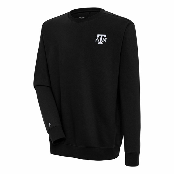 アンティグア メンズ パーカー・スウェットシャツ アウター Texas A&M Aggies Antigua Victory Pullover Sweatshirt Blackの通販は