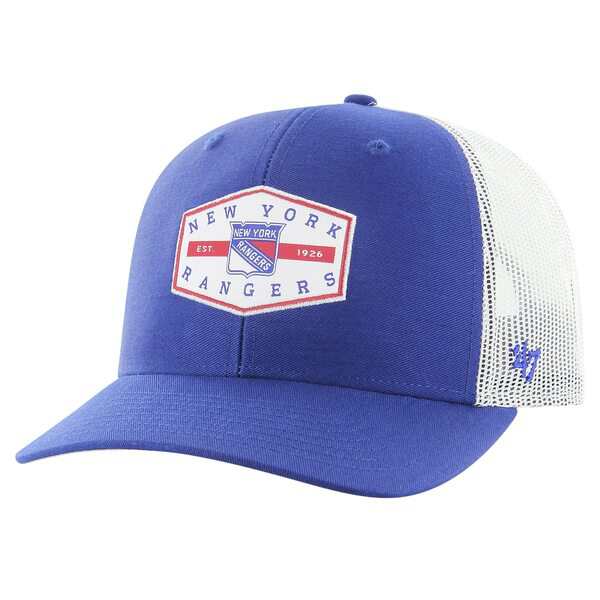 フォーティーセブン メンズ 帽子 アクセサリー New York Rangers '47 Convoy Trucker Adjustable Hat Blueの通販は