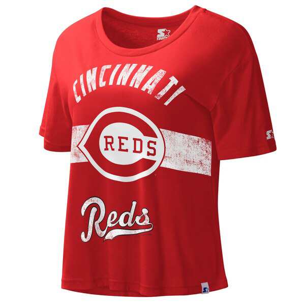 スターター レディース Tシャツ トップス Cincinnati Reds Starter