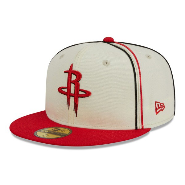 ニューエラ メンズ 帽子 アクセサリー Houston Rockets New Era Piping 2Tone 59FIFTY Fitted Hat Cream/Redの通販は