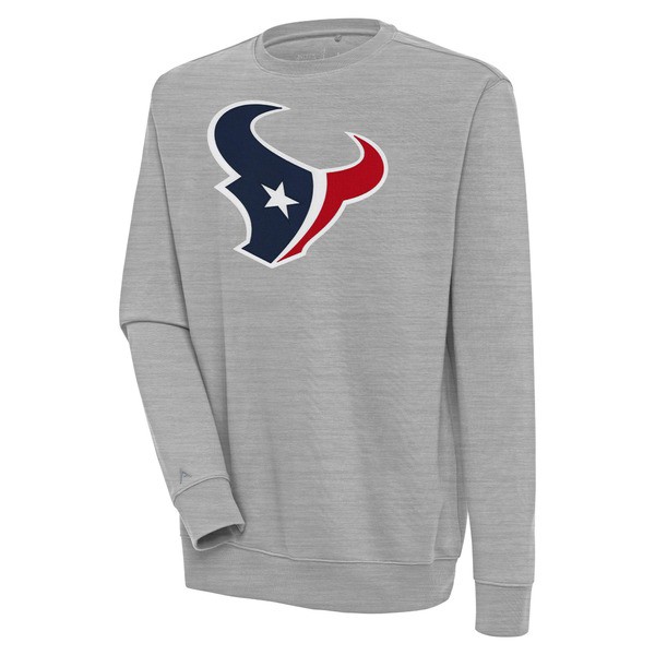 アンティグア メンズ パーカー・スウェットシャツ アウター Houston Texans Antigua Victory Pullover Sweatshirt Heather Grayの通販は