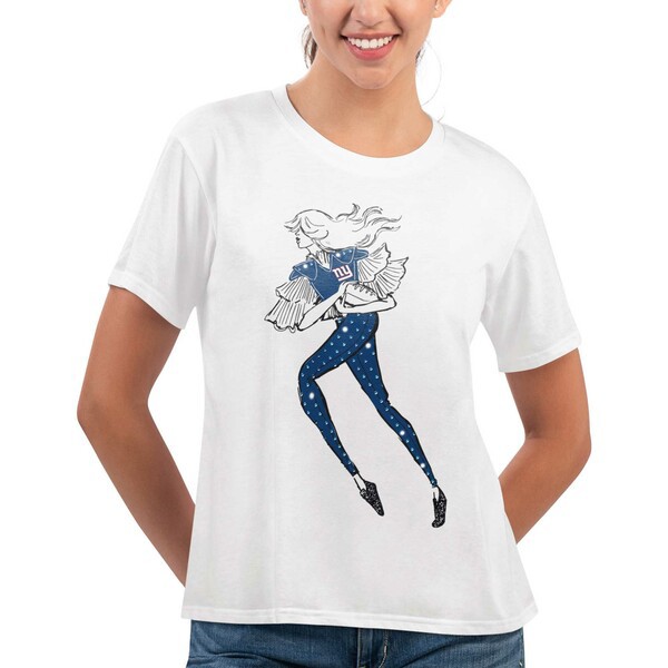 カールバンクス レディース Tシャツ トップス New York Giants GIII 4Her by Carl Banks Women's Play The Ball TShirt Whiteの通販は