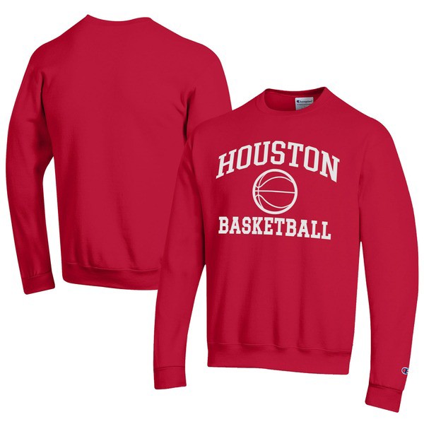 チャンピオン メンズ パーカー・スウェットシャツ アウター Houston Cougars Champion Icon Logo Basketball Eco Powerblend Pullover Swの通販は