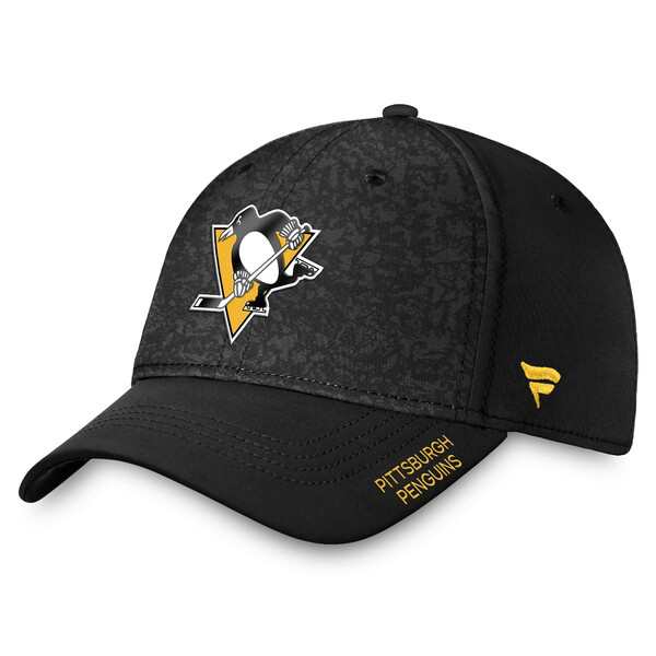 ファナティクス メンズ 帽子 アクセサリー Pittsburgh Penguins Fanatics Branded Authentic Pro Rink Flex Hat Blackの通販は