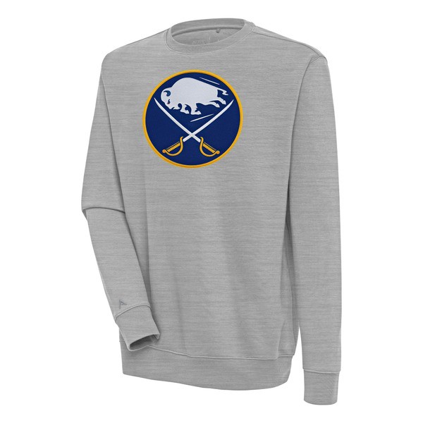 アンティグア メンズ パーカー・スウェットシャツ アウター Buffalo Sabres Antigua Victory Pullover Sweatshirt Heather Grayの通販は
