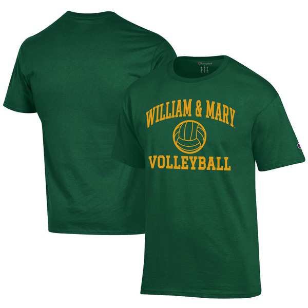 チャンピオン メンズ Tシャツ トップス William & Mary Tribe Champion Icon Logo Volleyball Jersey TShirt Greenの通販は