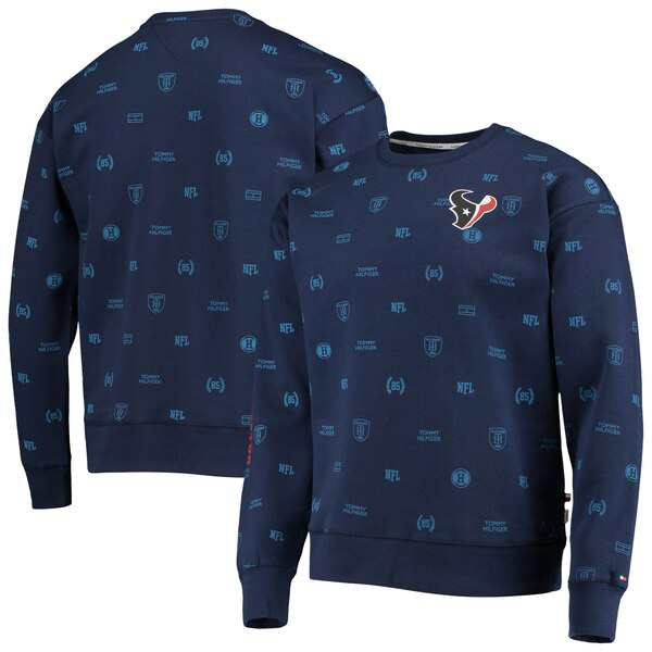 トミー ヒルフィガー メンズ パーカー・スウェットシャツ アウター Houston Texans Tommy Hilfiger Reid Graphic Pullover Sweatshirt Naの通販は