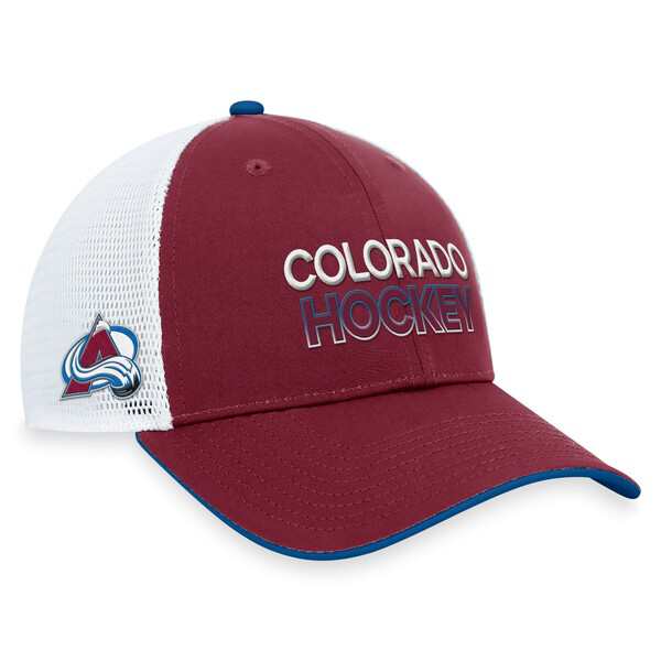 ファナティクス メンズ 帽子 アクセサリー Colorado Avalanche Fanatics Branded Authentic Pro Rink Trucker Adjustable Hat Garnetの通販は