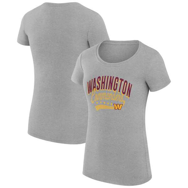 カールバンクス レディース Tシャツ トップス Washington Commanders GIII 4Her by Carl Banks Women's Filigree Logo Fitted T Shirt Heの通販は