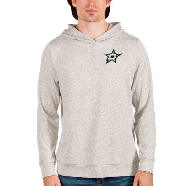 アンティグア メンズ パーカー・スウェットシャツ アウター Dallas Stars Antigua Team Absolute Pullover Hoodie Oatmealの通販は
