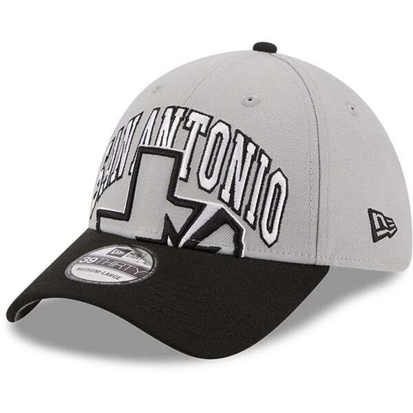 ニューエラ メンズ 帽子 アクセサリー San Antonio Spurs New Era TipOff TwoTone 39THIRTY Flex Hat Gray/Blackの通販は