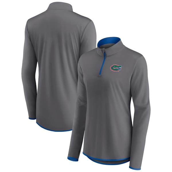 ファナティクス レディース ジャケット＆ブルゾン アウター Florida Gators Fanatics Branded Women's Corner QuarterZip Top Grayの通販は