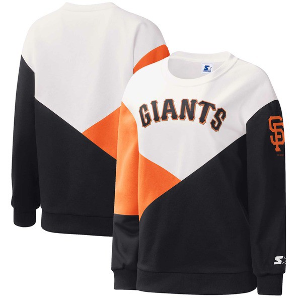 スターター レディース パーカー・スウェットシャツ アウター San Francisco Giants Starter Women's Shutout Pullover Sweatshirt Whiteの通販は 24,980円