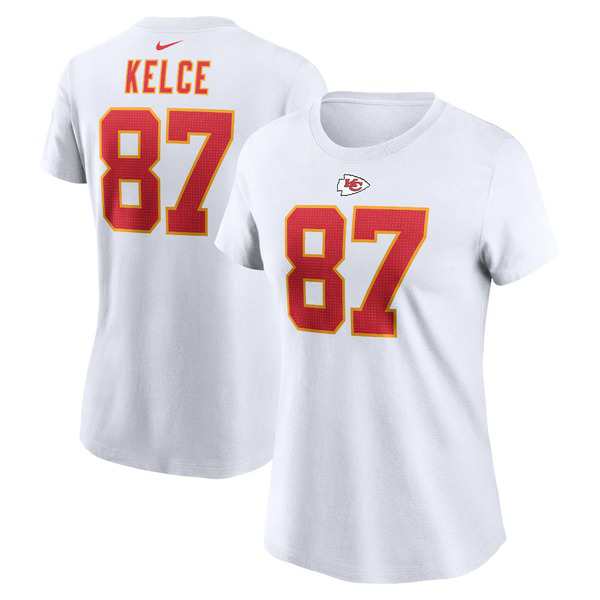 ナイキ レディース Tシャツ トップス Travis Kelce Kansas City Chiefs