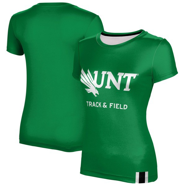 プロスフィア レディース Tシャツ トップス North Texas Mean Green Women's Track & Field TShirt Kelly Greenの通販は