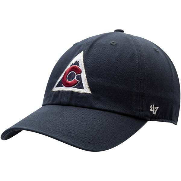 フォーティーセブン メンズ 帽子 アクセサリー Colorado Avalanche '47 Clean Up Alternate Logo Adjustable Hat Navyの通販は