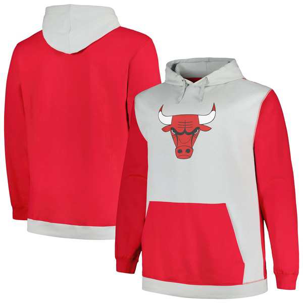 ファナティクス メンズ パーカー・スウェットシャツ アウター Chicago Bulls Fanatics Branded Big & Tall Primary Arctic Pullover Hoodの通販は