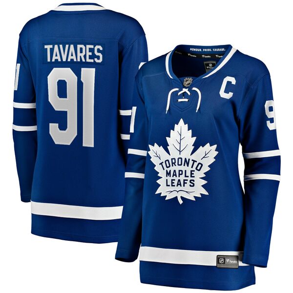ファナティクス レディース Tシャツ トップス John Tavares Toronto Maple Leafs Fanatics Branded Women's Home Breakaway Player Jerseの通販は
