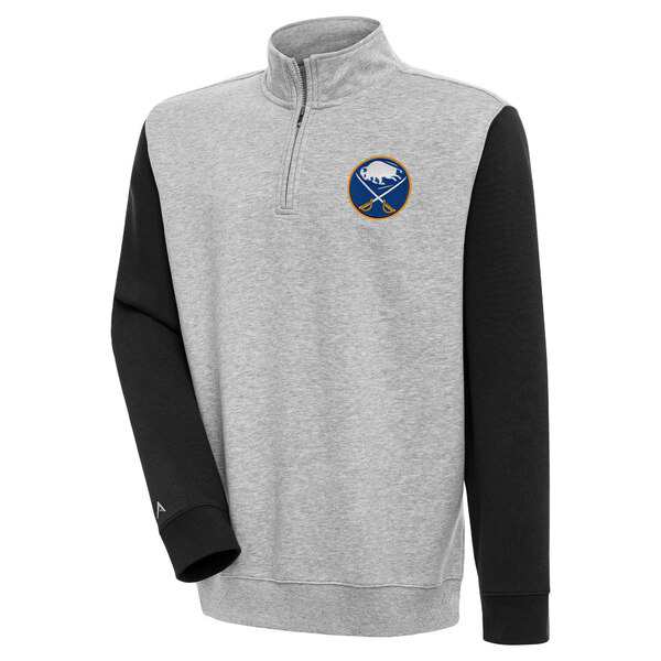 アンティグア メンズ パーカー・スウェットシャツ アウター Buffalo Sabres Antigua Victory Colorblock QuarterZip Pullover Top Heatheの通販は