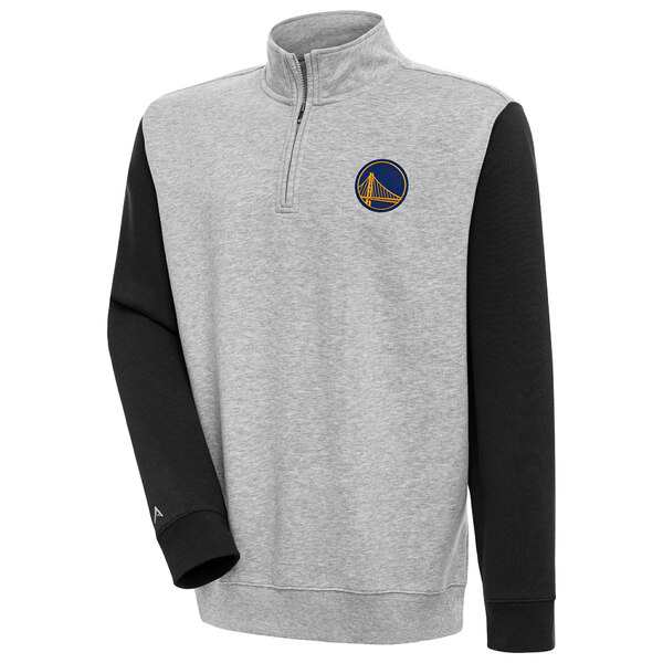 アンティグア メンズ パーカー・スウェットシャツ アウター Golden State Warriors Antigua Victory Colorblock QuarterZip Pullover Topの通販は