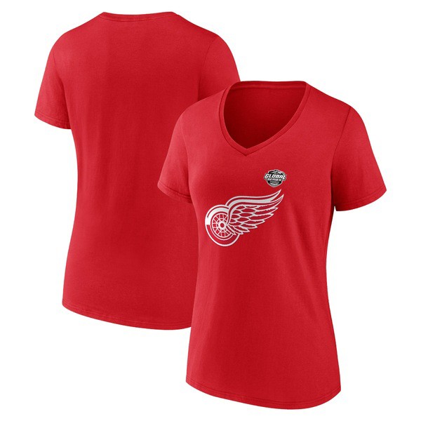 ファナティクス レディース Tシャツ トップス Detroit Red Wings