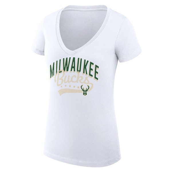 ファナティクス レディース Tシャツ トップス Milwaukee Bucks