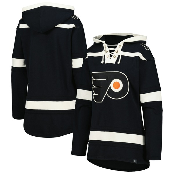 フォーティーセブン レディース パーカー・スウェットシャツ アウター Philadelphia Flyers '47 Women's Superior Lacer Pullover Hoodieの通販は