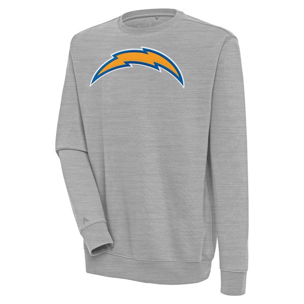アンティグア メンズ パーカー・スウェットシャツ アウター Los Angeles Chargers Antigua Victory Pullover Sweatshirt Heather Grayの通販は
