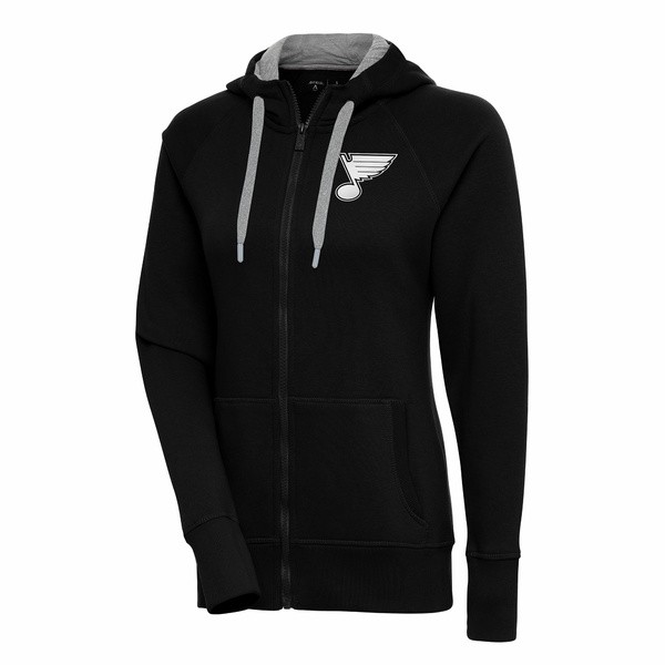 アンティグア レディース パーカー・スウェットシャツ アウター St. Louis Blues Antigua Women's Metallic Logo Victory FullZip Hoodieの通販は 23,480円