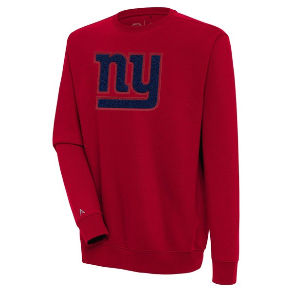 アンティグア メンズ パーカー・スウェットシャツ アウター New York Giants Antigua Victory Crewneck Pullover Sweatshirt Redの通販は