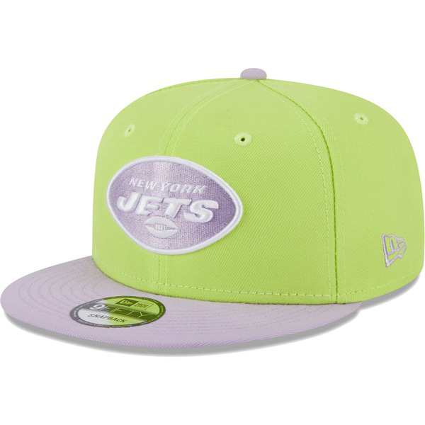 ニューエラ メンズ 帽子 アクセサリー New York Jets New Era TwoTone Color Pack 9FIFTY Snapback Hat Neon Green/Lavenderの通販は