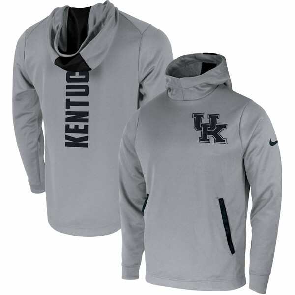ナイキ メンズ パーカー・スウェットシャツ アウター Kentucky Wildcats Nike 2Hit Performance Pullover Hoodie Grayの通販は
