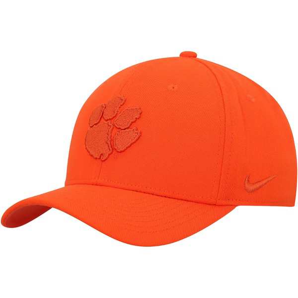 ナイキ メンズ 帽子 アクセサリー Clemson Tigers Nike Classic99 Swoosh Performance Flex Hat Orangeの通販は