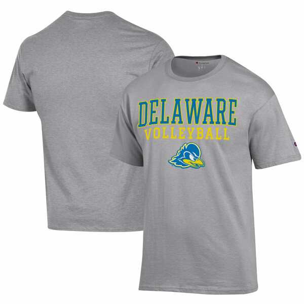 チャンピオン メンズ Tシャツ トップス Delaware Fightin' Blue Hens Champion Icon Logo Volleyball Jersey TShirt Grayの通販は