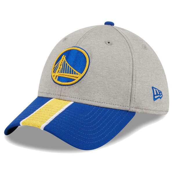 ニューエラ メンズ 帽子 アクセサリー Golden State Warriors New Era Striped 39THIRTY Flex Hat Gray/Royalの通販は