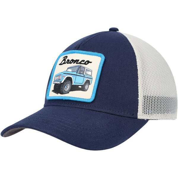 アメリカンニードル メンズ 帽子 アクセサリー Bronco American Needle Valin Trucker Snapback Navy Hatの通販は