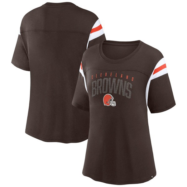 ファナティクス レディース Tシャツ トップス Cleveland Browns