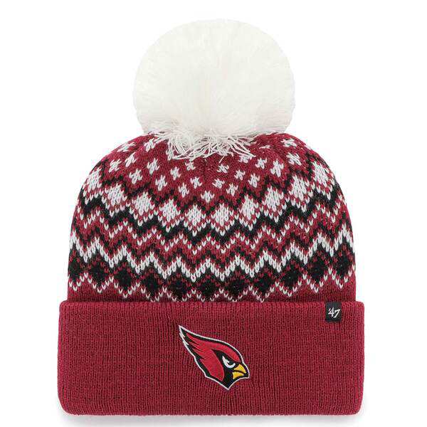 フォーティーセブン レディース 帽子 アクセサリー Arizona Cardinals '47 Women's Elsa Cuffed Knit Hat with Pom Cardinalの通販は
