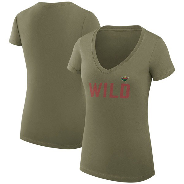 カールバンクス レディース Tシャツ トップス Minnesota Wild GIII