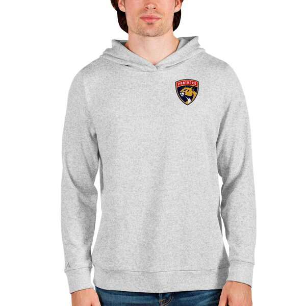 アンティグア メンズ パーカー・スウェットシャツ アウター Florida Panthers Antigua Team Absolute Pullover Hoodie Heathered Grayの通販は