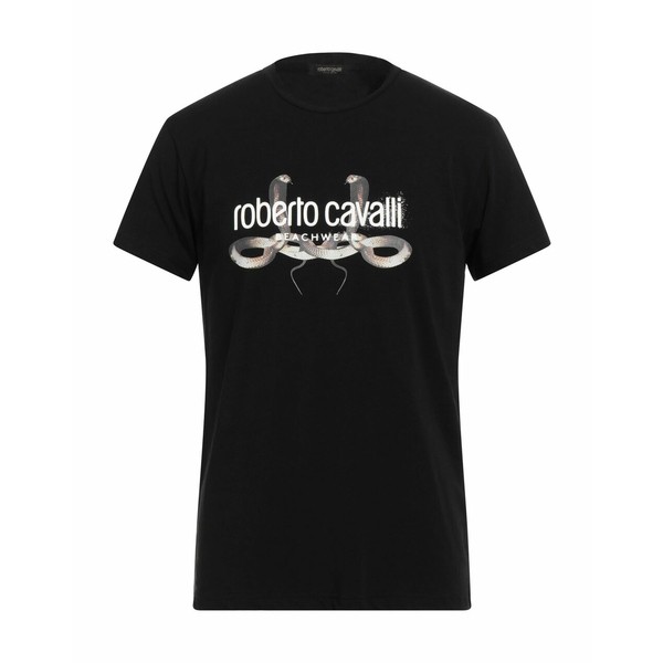 ロベルトカヴァリ メンズ Tシャツ トップス T-shirts Black｜au PAY マーケット