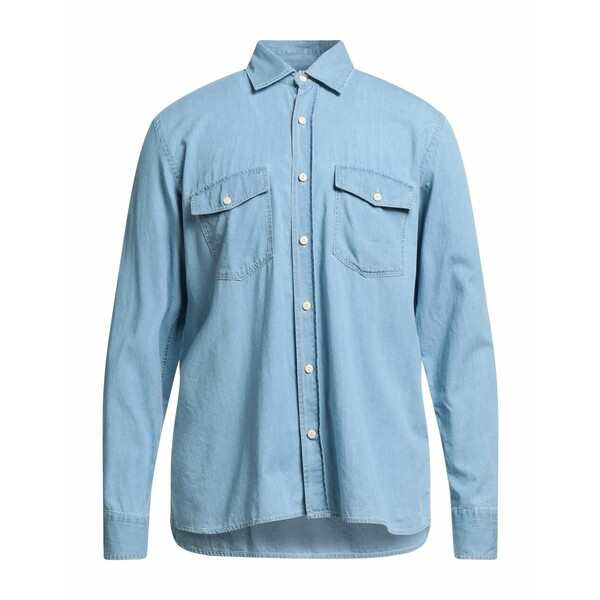 ブルックスフィールド メンズ シャツ トップス Denim shirts Blueの