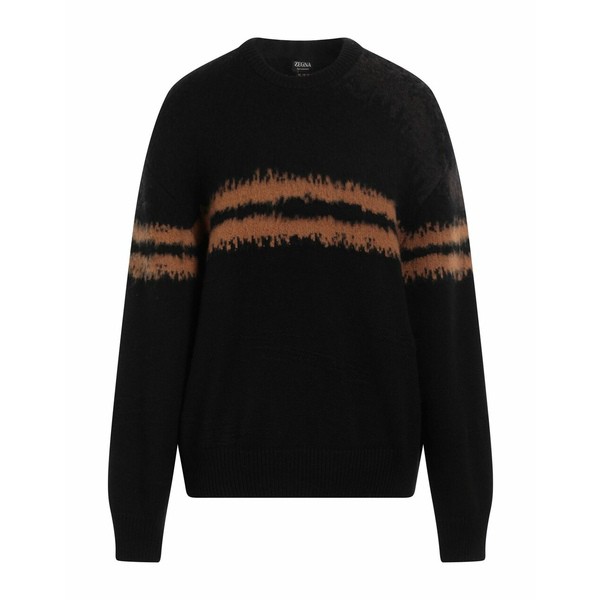 ゼニア メンズ ニット&セーター アウター Sweaters Black-