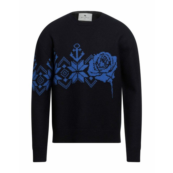 エトロ メンズ ニット&セーター アウター Sweaters Midnight blueの