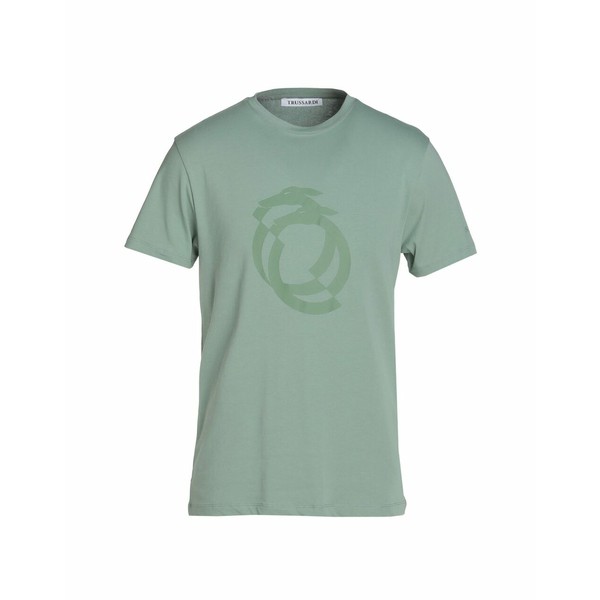 トラサルディ メンズ Tシャツ トップス T-shirts Sage greenの通販はau