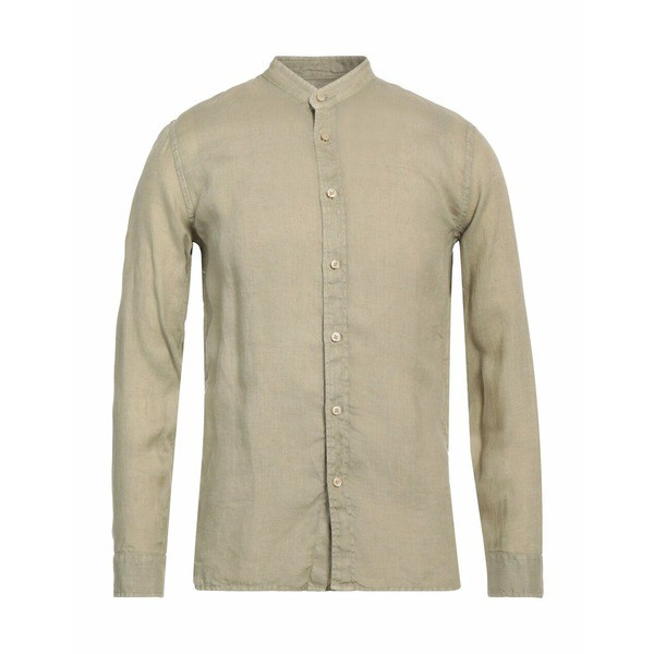 送料無料】 ザカス メンズ シャツ トップス Patterned shirt Sage green-