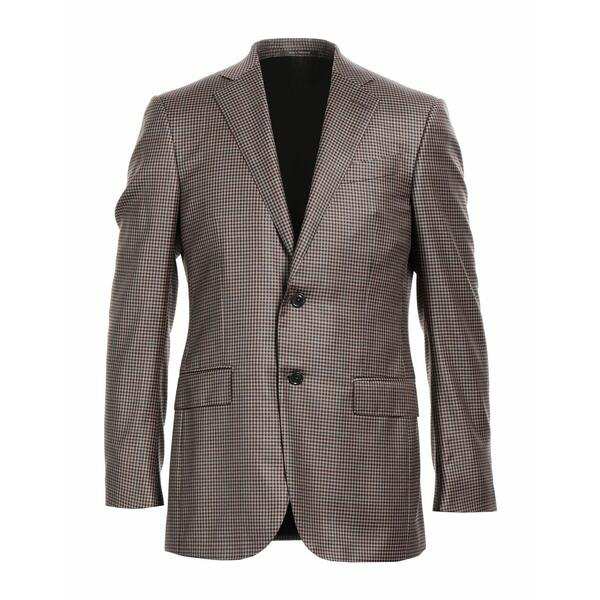 ゼニア メンズ ジャケット＆ブルゾン アウター Suit jackets Brown-