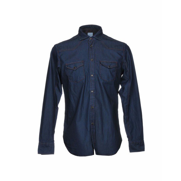 アレッサンドロゲラルディ メンズ シャツ トップス Denim shirts Blueの通販は 19,225円